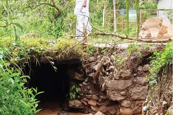 വാഗമൺ-പുള്ളിക്കാനം റോഡിൽ കലുങ്ക് തകർന്നു