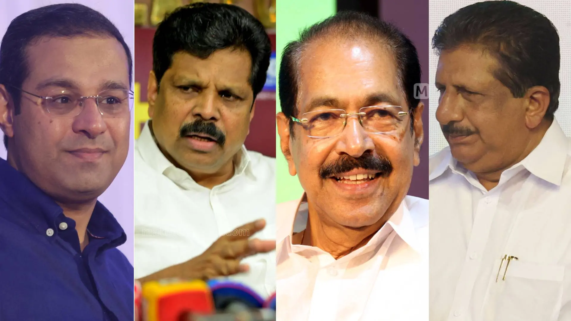 റോജി എം ജോൺ, എ.പി. അനിൽകുമാർ, സണ്ണി ജോസഫ്, മോൻസ് ജോസഫ് | Photo: Mathrubhumi