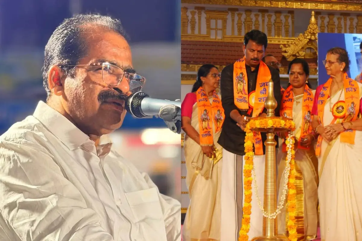 എൻ.സി. മോഹനൻ, എൻ.സി. മോഹനന്റെ ഭാര്യയ്ക്ക് സംഘപരിവാർ ബന്ധം ആരോപിച്ച് പ്രചരിച്ച ചിത്രം | Photos: Facebook