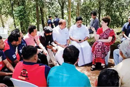 സാഹസിക വിനോദസഞ്ചാരം: സാധ്യതകൾ ചർച്ചചെയ്യാൻ പ്രിയങ്കാഗാന്ധിയെത്തി