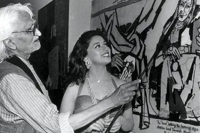 MF Husain's ₹65 crore woman, the 'Red Girl' auction shock