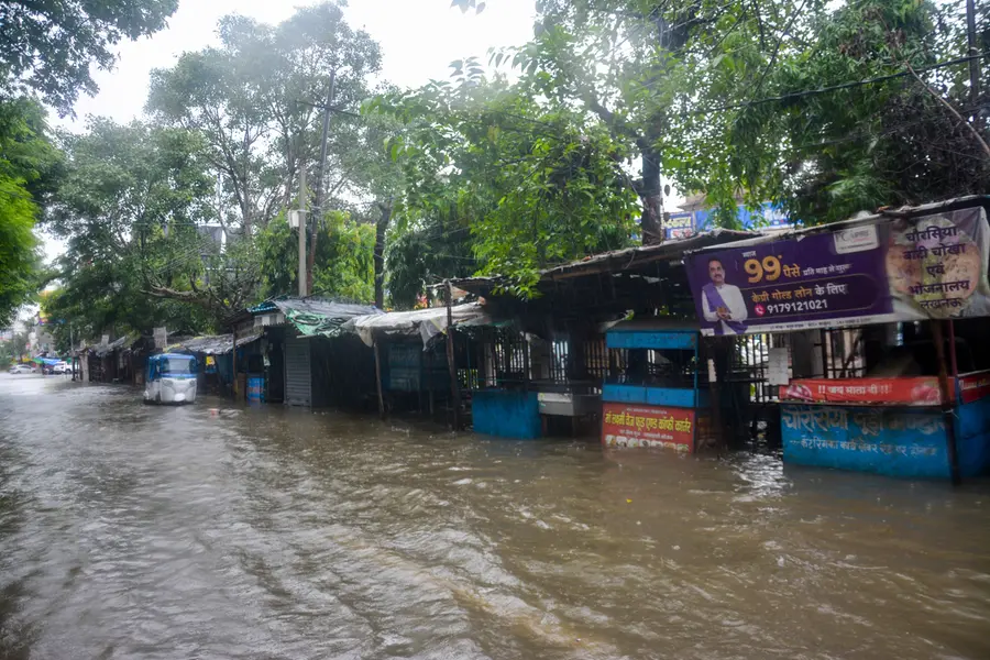 As many as 56 of Uttar Pradesh’s 75 districts recorded “large excess” rainfall during the 48-hour spell