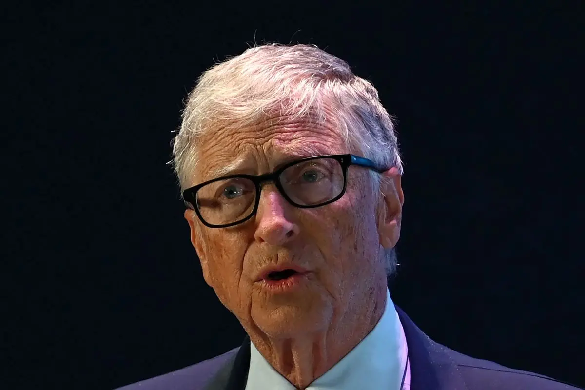 American philanthropist and Microsoft co-founder Bill Gates. (Photo by Arun SANKAR / AFP)