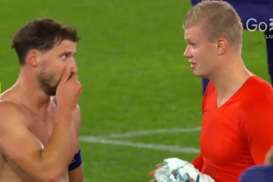 Haaland Dias Exchange UEFA Nations League