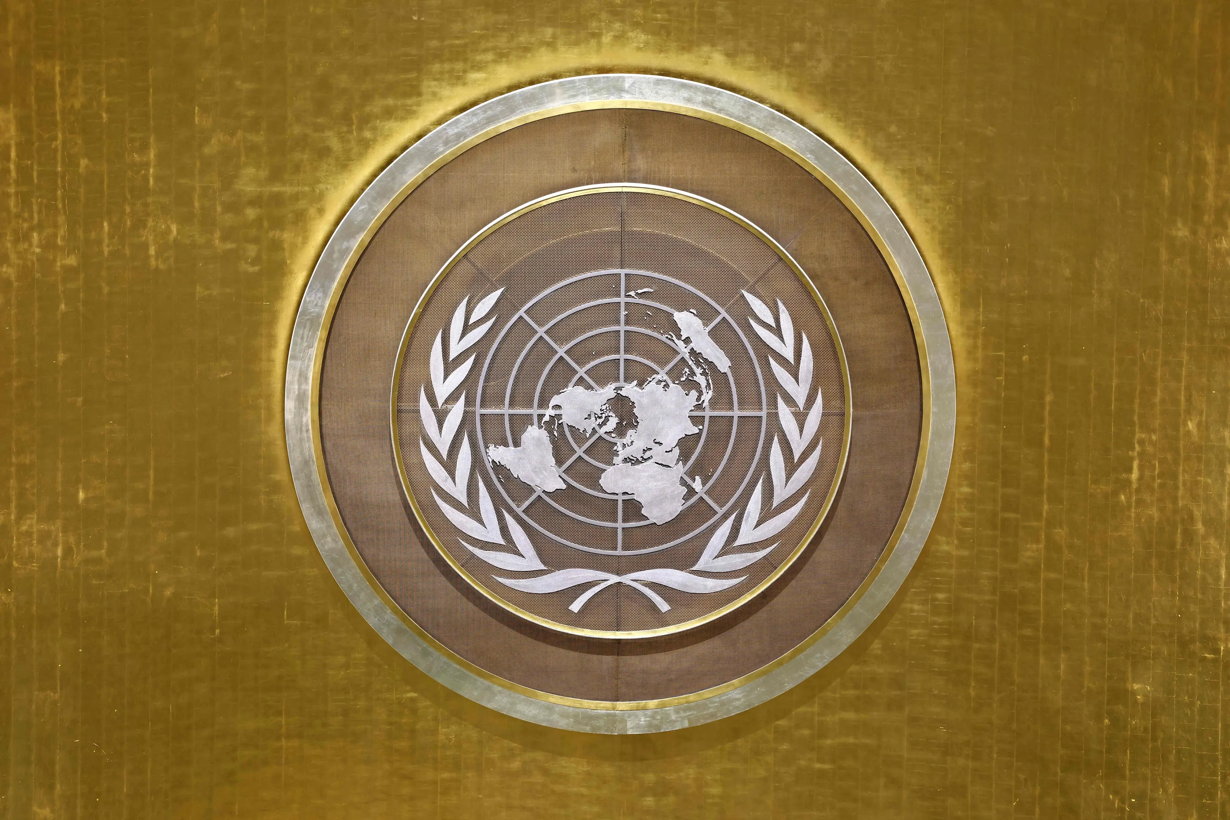 UN logo | Photo by CHARLY TRIBALLEAU / AFP
