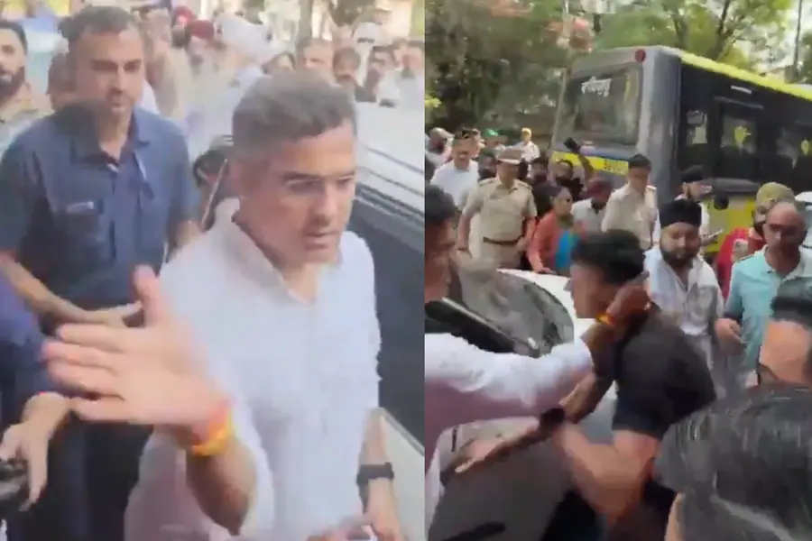 Slap during road inspection in public puts Delhi BJP minister Parvesh Verma in NCR
