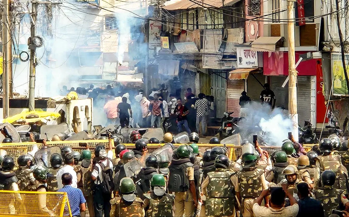 ഉജ്ജയിനിൽ ഉണ്ടായ സംഘർഷം | Photo: ANI