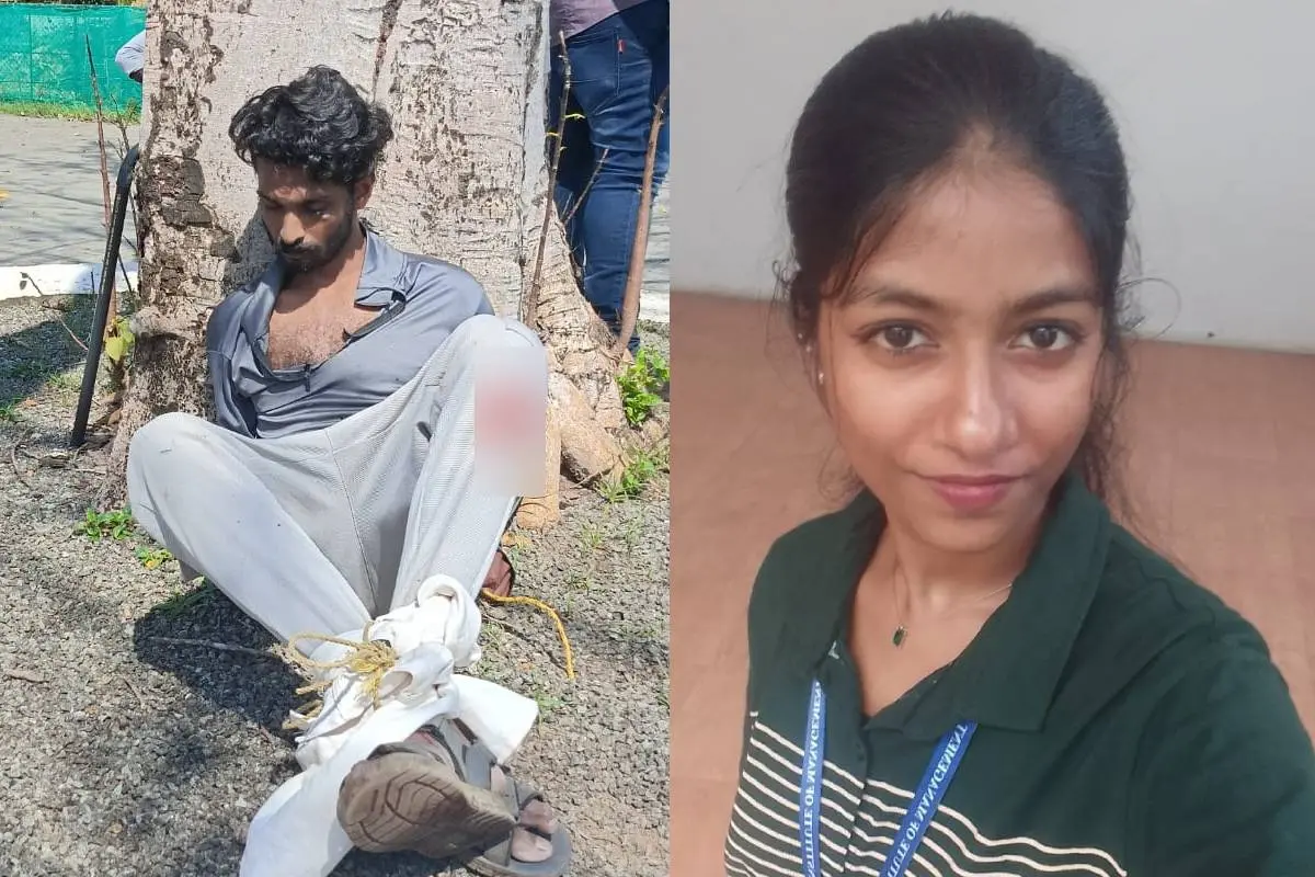 പ്രതിയെ നാട്ടുകാർ പിടികൂടിയപ്പോൾ, കൊല്ലപ്പെട്ട ദിൻഷ