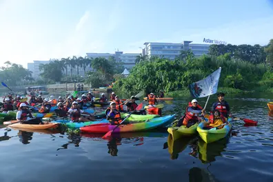 ‘Flow with the Beat’: Aster Medcity marks World Heart Day with Kayakathon