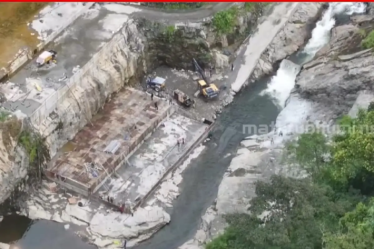 മാങ്കുളം ജലവൈദ്യുതി പദ്ധതി | Photo: Screengrab/Mathrubhumi News