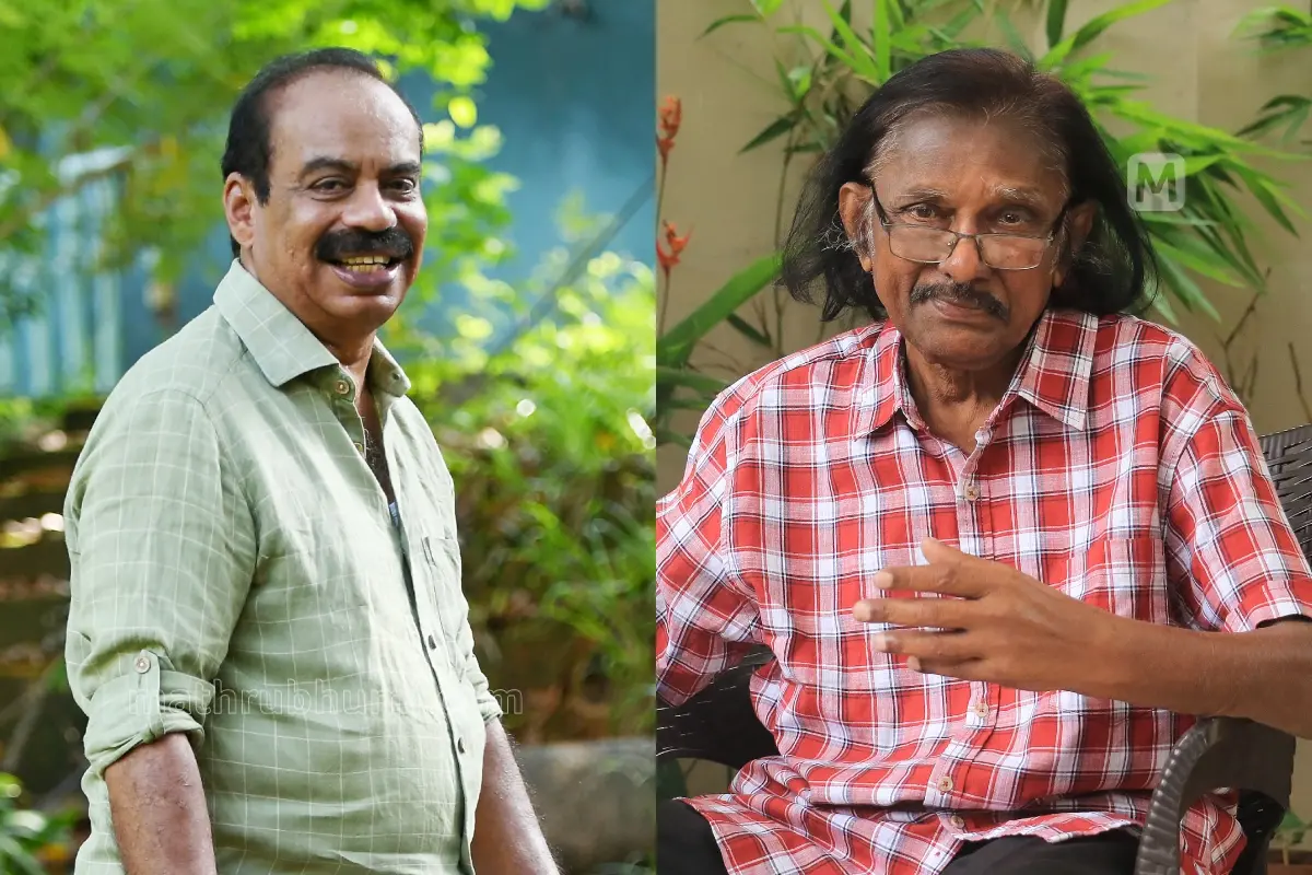 സത്യൻ അന്തിക്കാട്, ബിച്ചു തിരുമല | ഫോട്ടോ: മധുരാജ്, എസ്. ശ്രീകേഷ് \ മാതൃഭൂമി