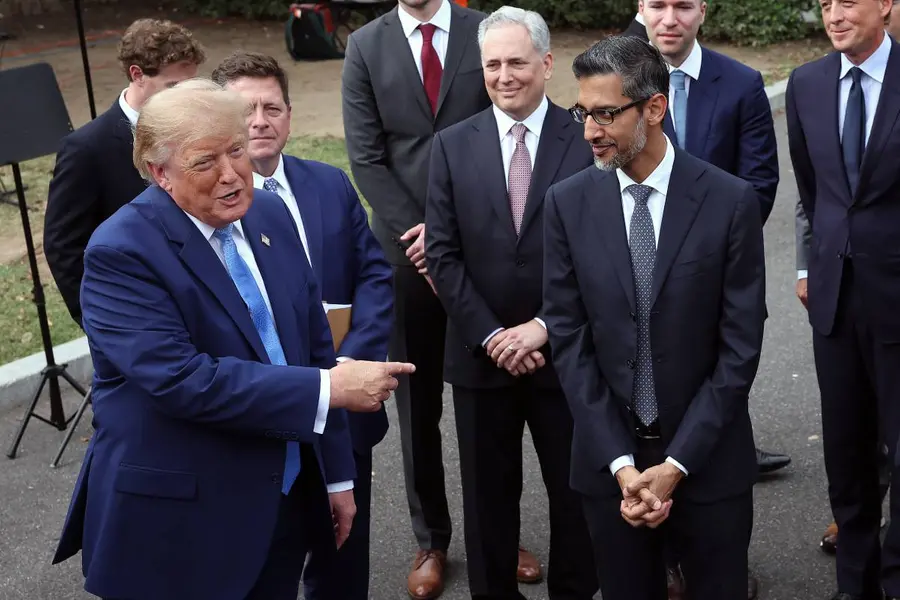 trump and sundar pichai