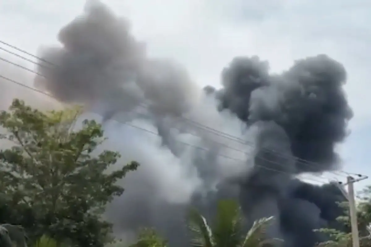 Mangaluru fire (Screengrab: IANS)