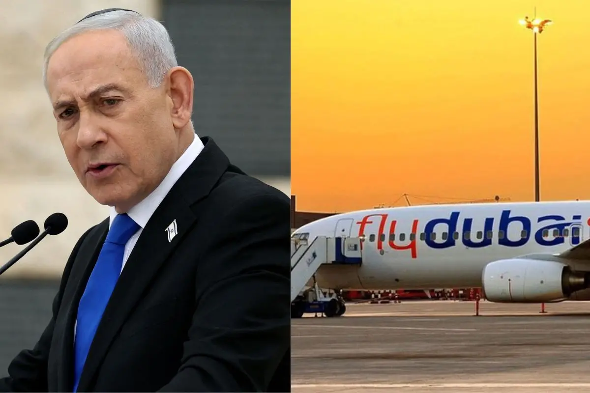 Benjamin Netanyahu, FlyDubai flight