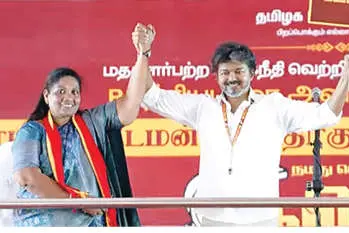 ഡി.എം.കെ.യും അണ്ണാ ഡി.എം.കെ.യും തമ്മിൽ അവിശുദ്ധ സഖ്യമെന്ന് മുഖ്യമന്ത്രി വിജയ്
