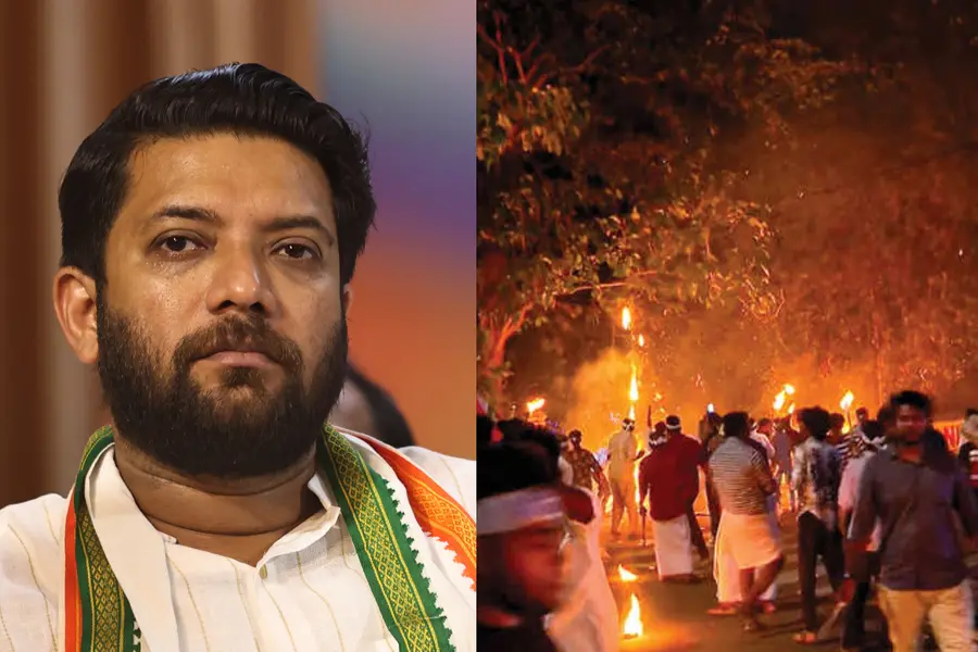 മാർച്ചിന് നേരെ കല്ലും ബിയർ കുപ്പിയുമെറിഞ്ഞു, ഗ്യാനേഷ് കുമാർ എസ്.എഫ്.ഐയുടെ കേന്ദ്രകമ്മിറ്റി അംഗമല്ലല്ലോ?- ഷാഫി പറമ്പിൽ
