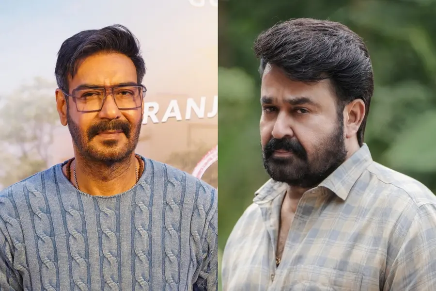 Ajay Devgn and Mohanlal