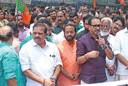മുസ്ലിംലീഗിന്റെ ആറാം കാബിനറ്റ് പദവി അപകടകരം - കെ. സുരേന്ദ്രൻ
