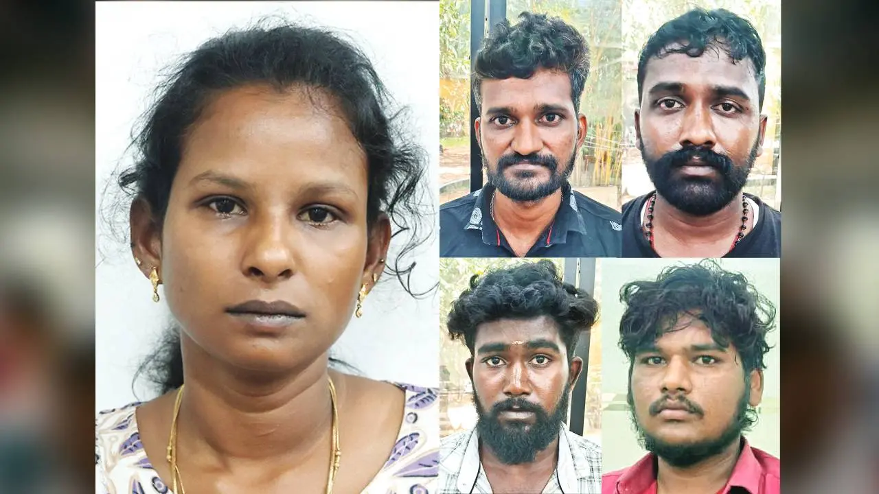 അറസ്റ്റിലായ തിരുപ്പൂർ ചാമുണ്ടിപുരത്തെ ദേവി (27), നീലഗിരി കൂനൂരിലെ തോമസ് പ്രിയദര്ശനന് ദേവ (27), ഡിണ്ടിഗലിലെ രഘുപതി രാജ (20), കരൂര് വീരാനപ്പെട്ടിയിലെ ശങ്കര് (20), കടവൂരിലെ പല്രാജ് (31)