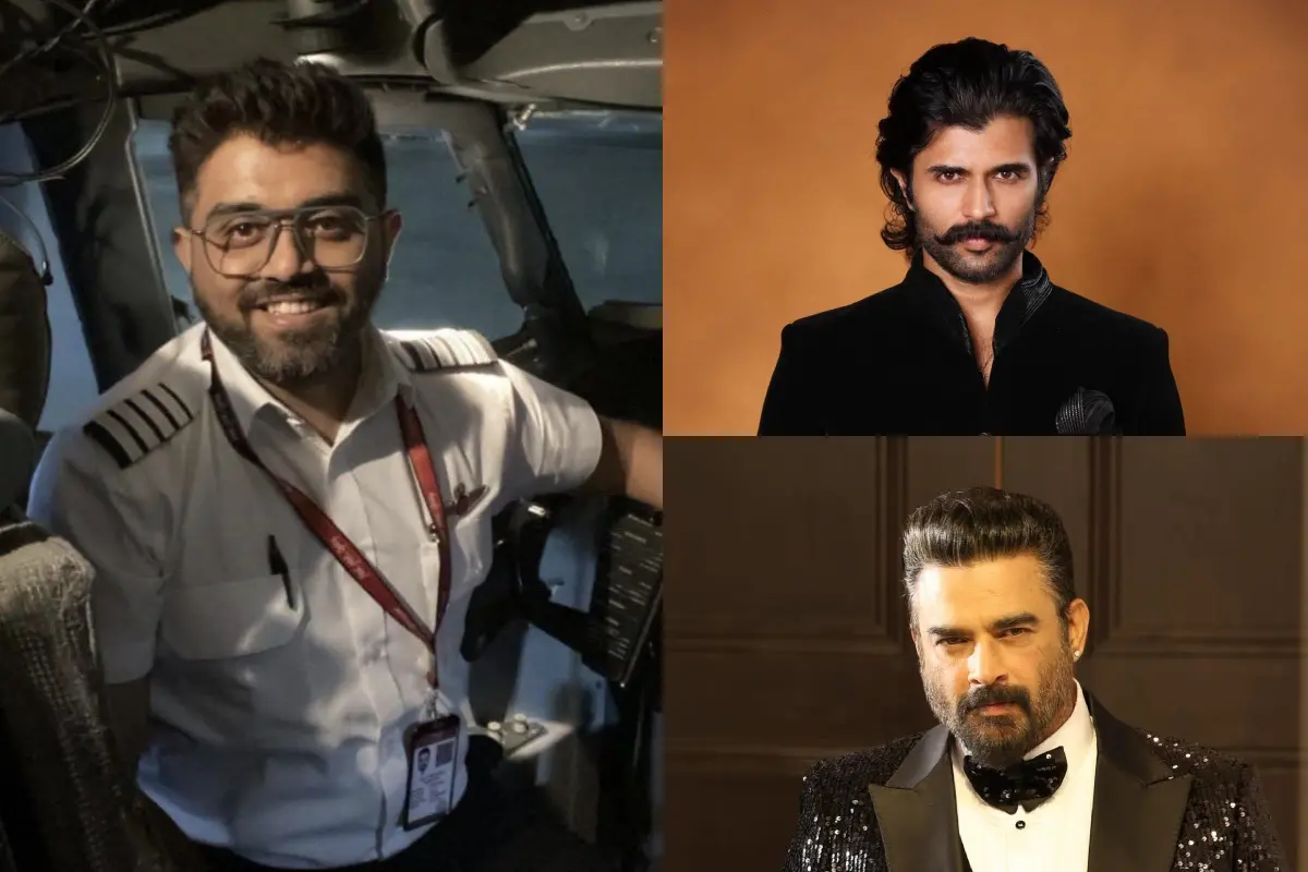 ക്യാപ്റ്റൻ സ്മിത് മച്ഛാർ, വിജയ് ദേവരകൊണ്ട, ആർ. മാധവൻ | ഫോട്ടോ: X, Facebook