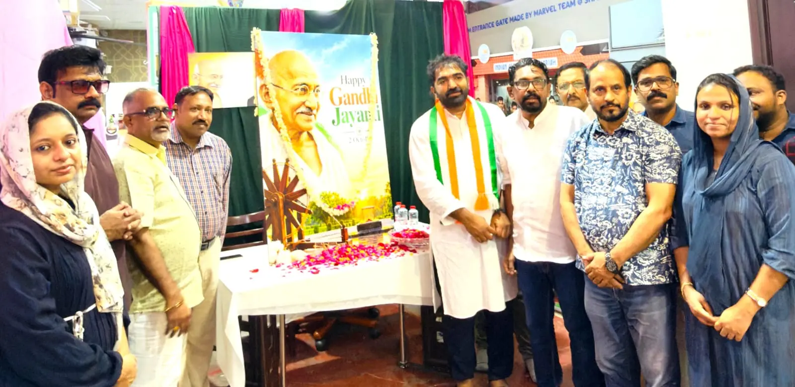 ദുബായ് ഇൻകാസ് കോട്ടയം ജില്ലാ കമ്മിറ്റി നടത്തിയ ഗാന്ധി ജയന്തി ആഘോഷം
