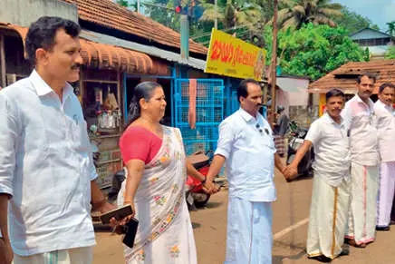 സ്വച്ഛതാ ഹി സേവാ കാംപെയ്ൻ:തലവൂരിൽ മനുഷ്യച്ചങ്ങല തീർത്തു