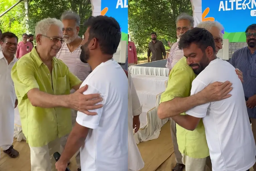 Naseeruddin Shah and Abhijeet Dipke