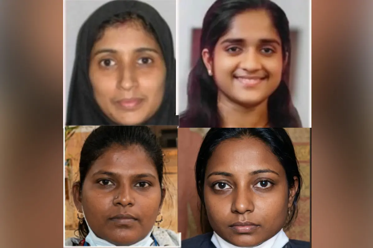 Jaisy Mol Mathew, Jobina Johny, Vijayalakshmi and Hepsiba