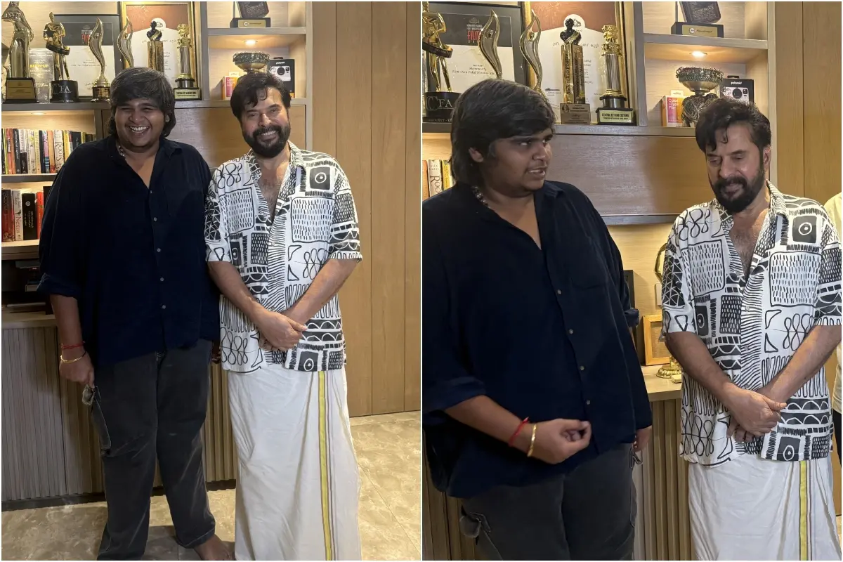 കാര്ത്തിക് സുബ്ബരാജും മമ്മൂട്ടിയും | Photo: X/ karthik subbaraj