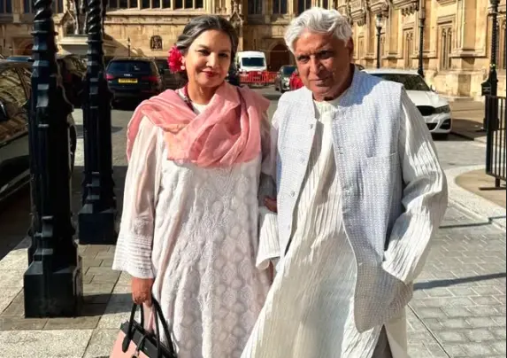 Shabana Azmi with Javed Akhtar | Photo: Instagram/@azmishabana18