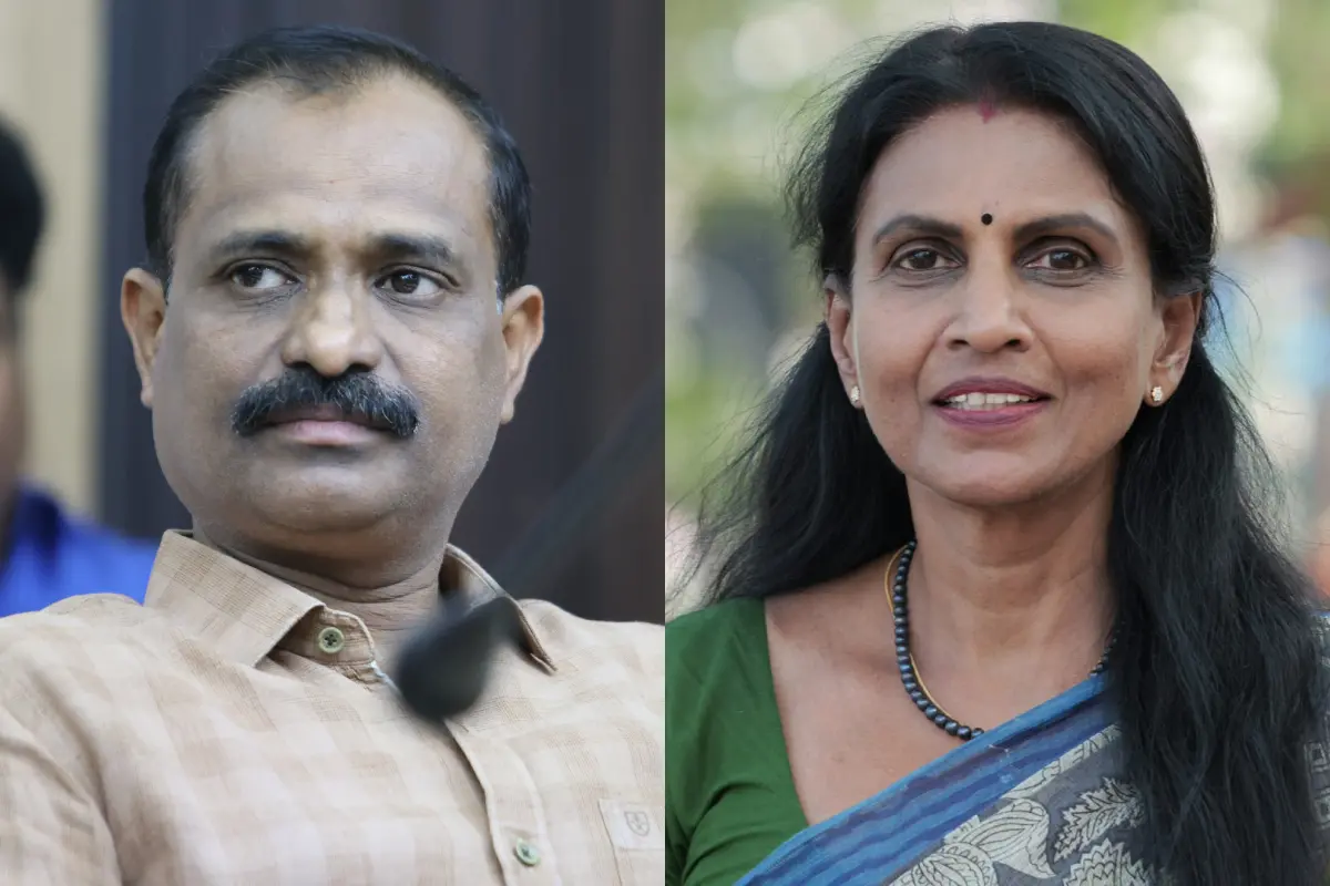 V V Rajesh; R Sreelekha | Photos: Mathrubhumi