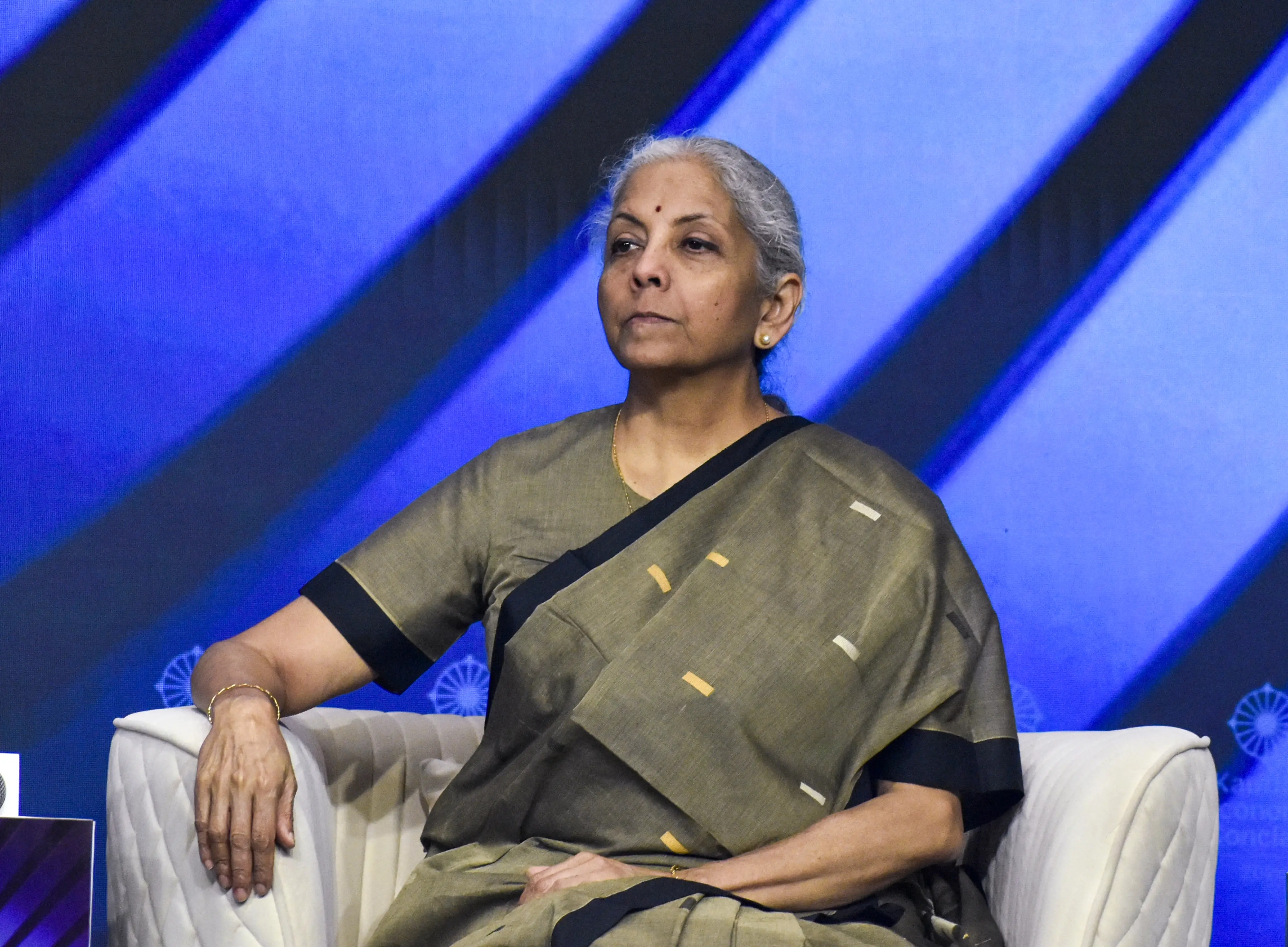 Union Finance Minister Nirmala Sitharaman during the 5th Kautilya Economic Conclave (KEC 2026), under the theme 'Resilience in an Age of Flux', in New Delhi.| Photo: PTI