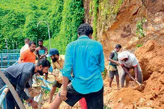 പനംകുറ്റിമലയിൽ മണ്ണിടിച്ചിൽ; രണ്ടു ദിവസം ജലവിതരണം മുടങ്ങും