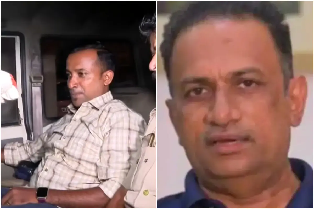 **Arun Lal, who was arrested, and Jijo John Puthezhath | Photo: Screen grab/Mathrubhumi News**
