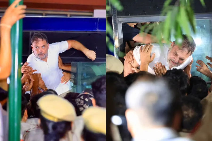 Rahul Gandhi Forcibly Detained After 9-Hour Delhi Protest
