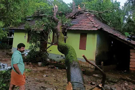 കാറ്റിലും മഴയിലും നാശനഷ്ടം