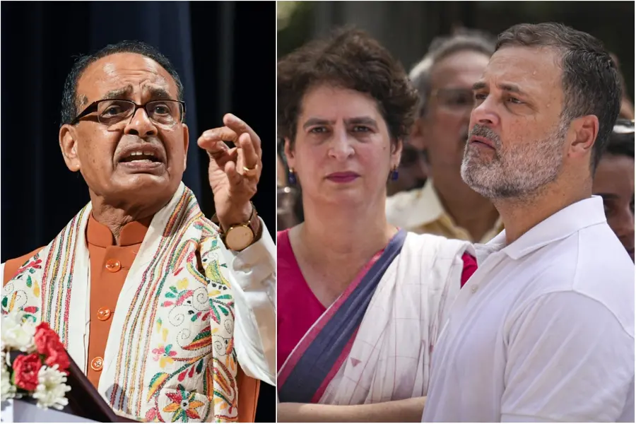 Shivraj Singh Chouhan Rahul Gandhi Priyanka Gandhi