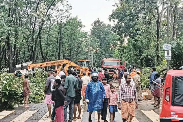 ആറളം കാരാപറമ്പിൽ ചുഴലിക്കാറ്റും മഴയും; വീടുകൾക്കും കൃഷിക്കും വ്യാപക നാശം