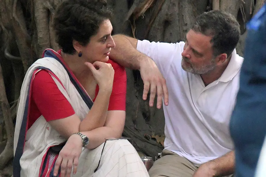 Rahul Gandhi and Priyanka Gandhi