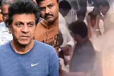 സിനിമാ പ്രൊമോഷനിടെ പടക്കംപൊട്ടി; നടൻ ശിവരാജ്കുമാർ രക്ഷപ്പെട്ടത് തലനാരിഴയ്ക്ക്
