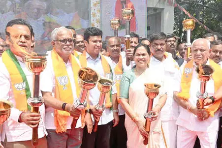സേവാജ്യോതി യാത്രനടത്തി ബി.ജെ.പി.