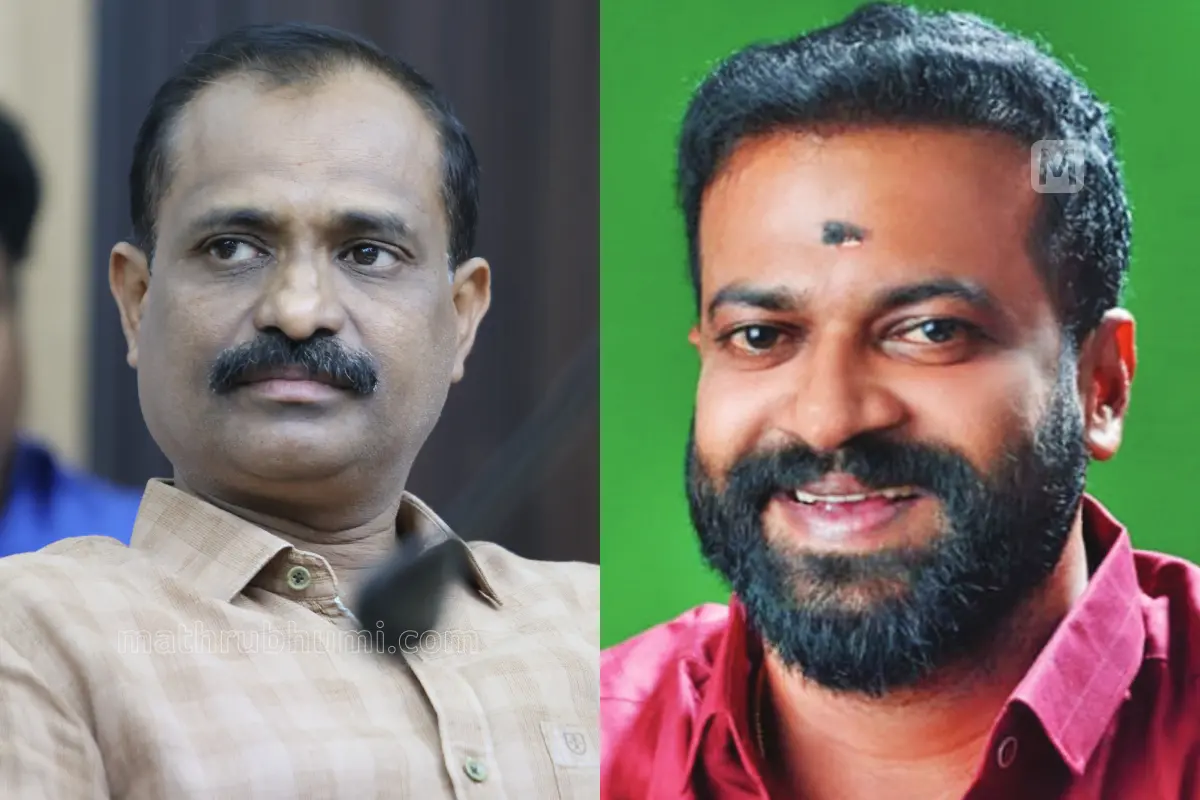 വി.വി. രാജേഷ്, ആർ.സുഗതൻ | ഫോട്ടോ: മാതൃഭൂമി