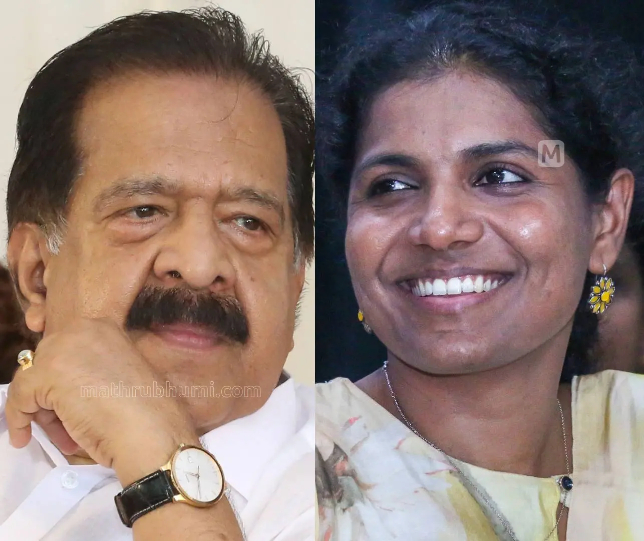 ആഭ്യന്തരമന്ത്രി രമേശ് ചെന്നിത്തല, അജിത ബീഗം ഐപിഎസ് | Photo: Mathrubhumi