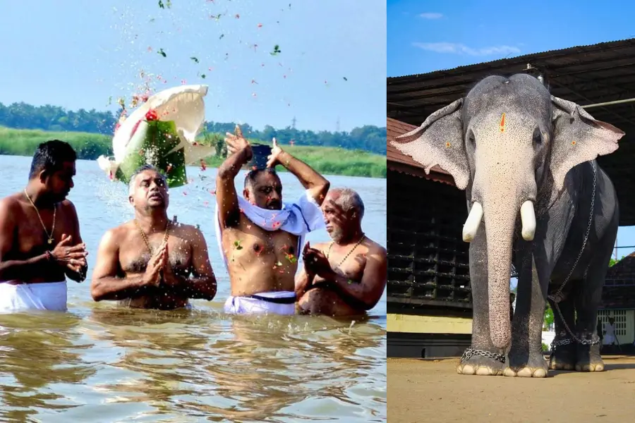 Pallatt Brahmadathan Ashes Immersed in Bharathapuzha River