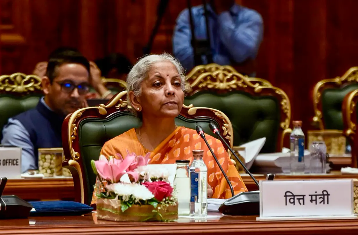 Union Finance and Corporate Affairs Minister Nirmala Sitharaman chairs 57th meeting of the GST Council, in New Delhi.| Photo: PTI