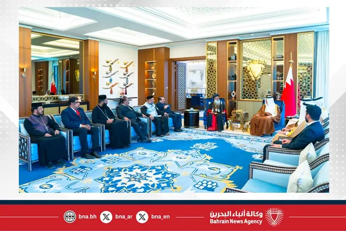 Bahrain Crown Prince meets Orthodox Catholicos