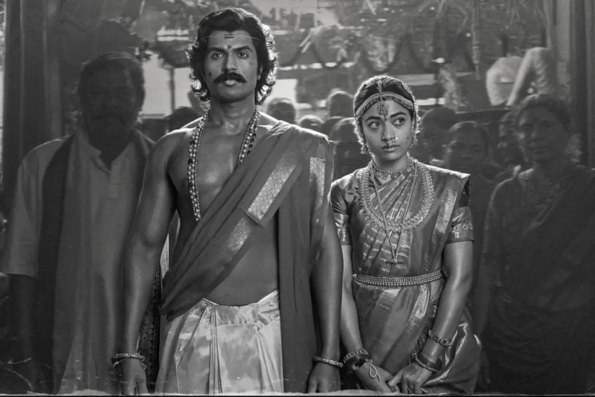 Vijay Deverakonda and Rashmika Mandanna star in Rahul Sankrityan's period drama 'Ranabaali'. Photo | X
