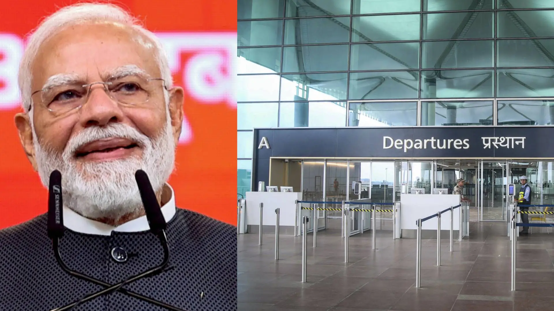 നരേന്ദ്ര മോദി, നോയിഡ വിമാനത്താവളം | Photo: PTI, ANI