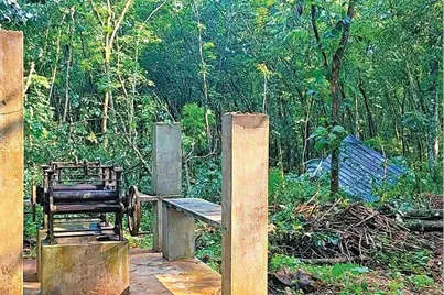കാറ്റിൽ വിറച്ച് കളത്തൂർ