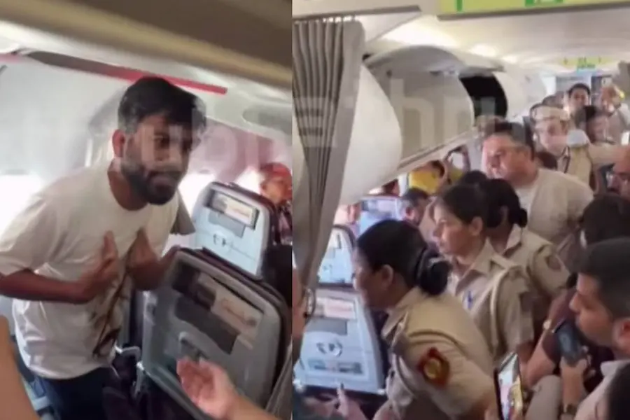 ‘ആരെയും ഭയമില്ല, അറസ്റ്റിന് തയ്യാർ’, വിമാനത്തിൽവെച്ച് തന്നെ കസ്റ്റഡിയിൽ; ദീപ്‌കെ എത്തിയത് ഗാന്ധിജിയുടെ ചിത്രമുള്ള ടീഷർട്ട് ധരിച്ച്
